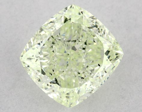 GIA 0.91 Carat Fancy Yellow Green-SI1 Cushion Modified Cut Diamond